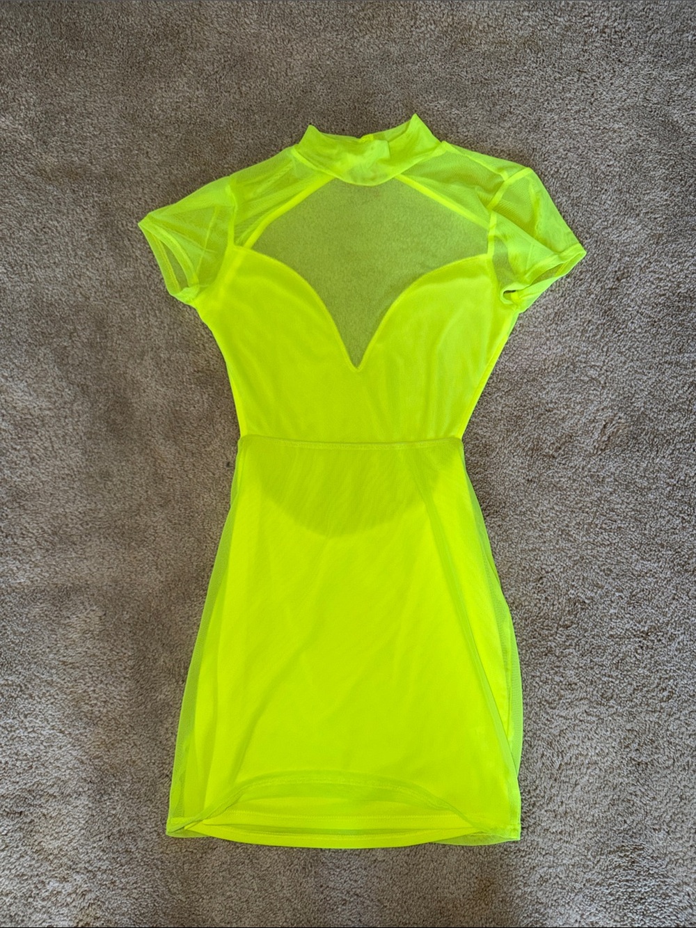 Lucy in the Sky Mesh Open Back Mini Dress